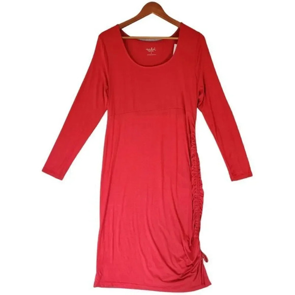 NWT Isabel Maternity By Ingrid & Isabel Women Rushed Bodycon Maternity Dress - Picture 10 of 16